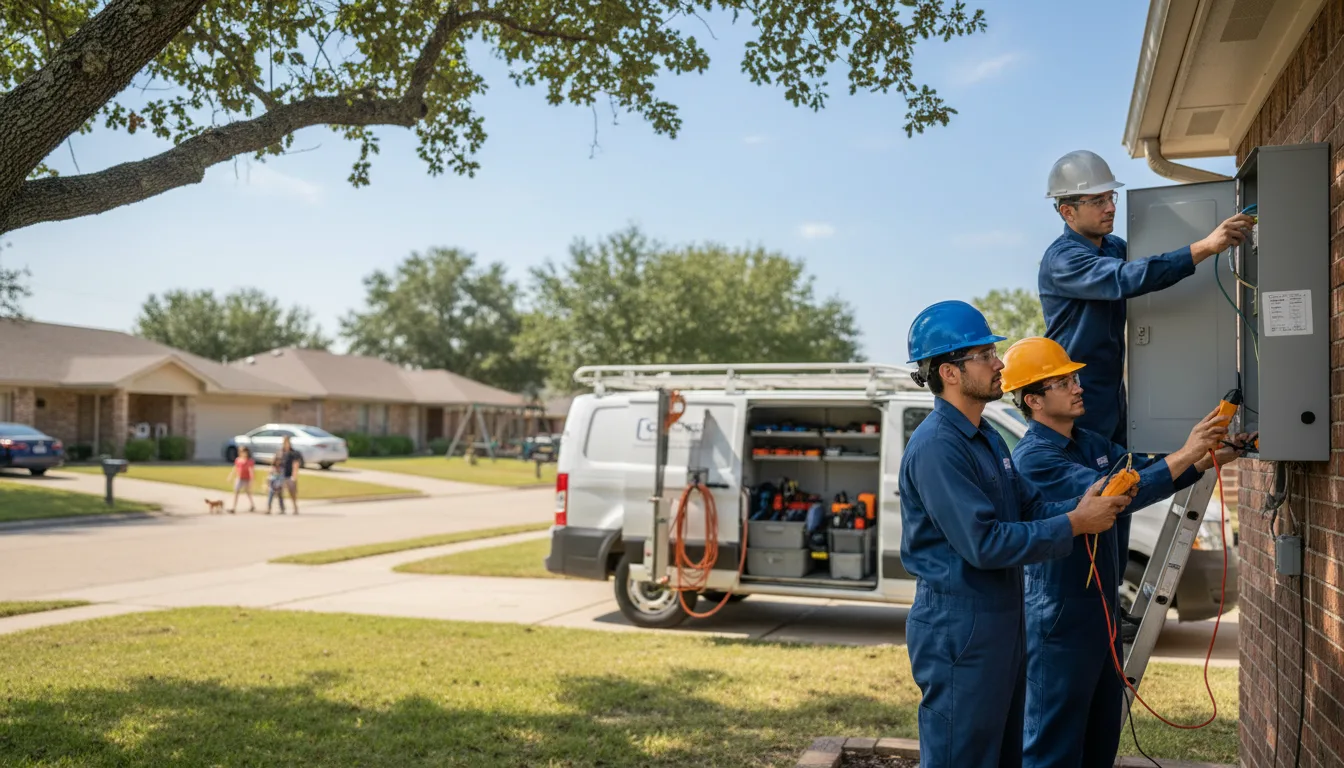 Certified electrician providing emergency electrical services in Arlington, IA